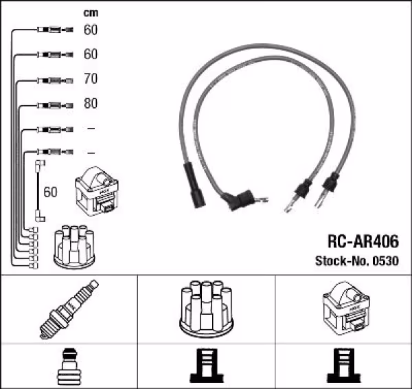 NGK Kit cavi accensione