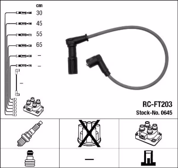 NGK Kit cavi accensione