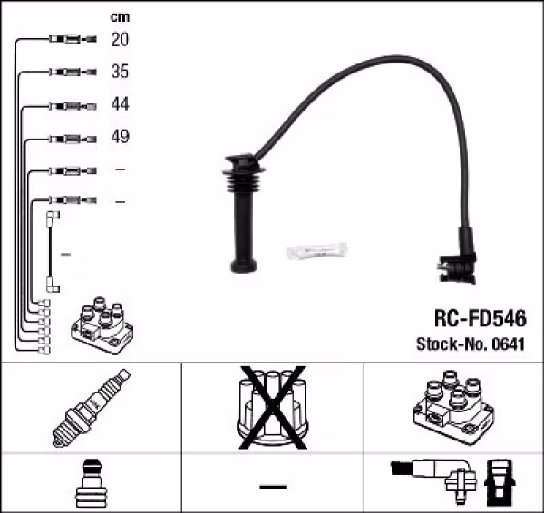 NGK Kit cavi accensione
