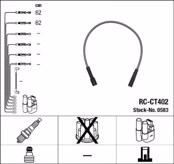 NGK Kit cavi accensione