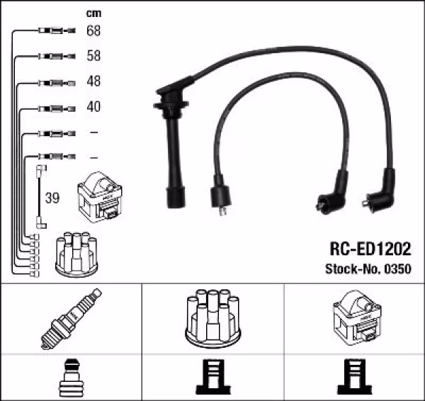 NGK Kit cavi accensione