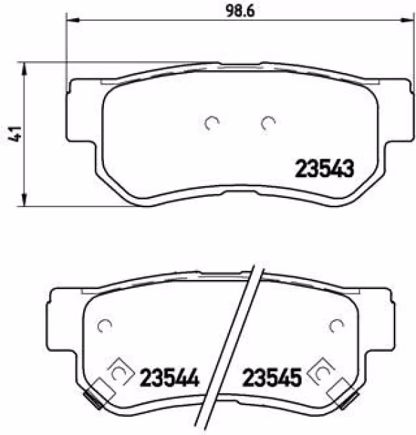 BREMBO Kit pastiglie freno, Freno a disco