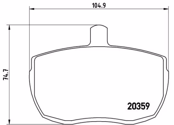 BREMBO Kit pastiglie freno, Freno a disco