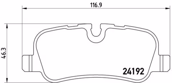 BREMBO Kit pastiglie freno, Freno a disco