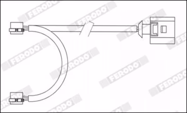 FERODO Contatto segnalazione, Usura past. freno/mat. d\'attrito