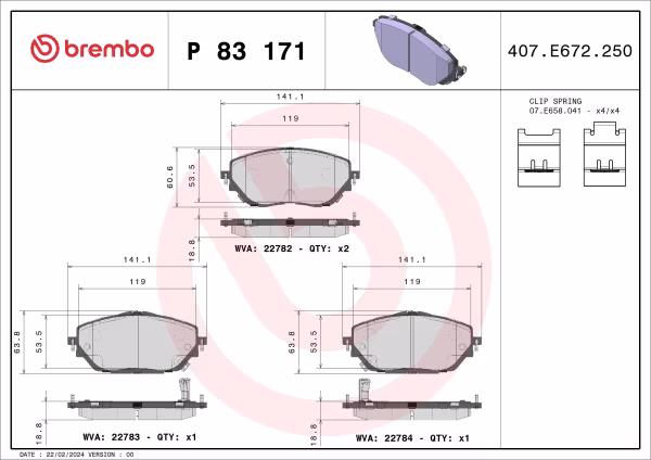 Kit pastiglie freno, Freno a disco