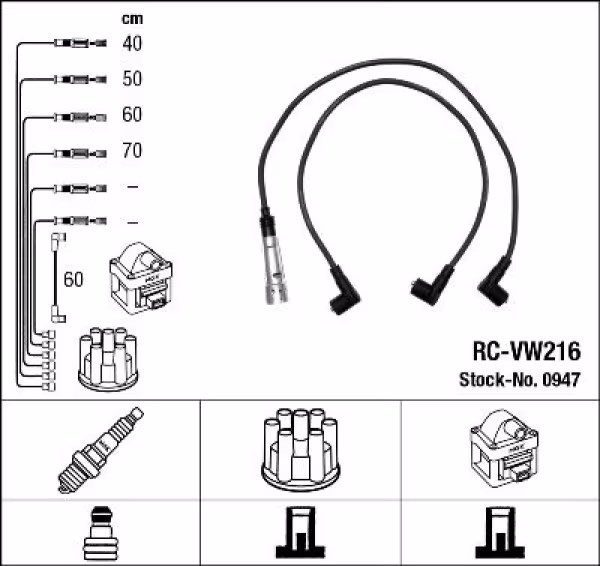 NGK Kit cavi accensione