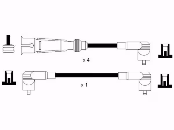 NGK Kit cavi accensione