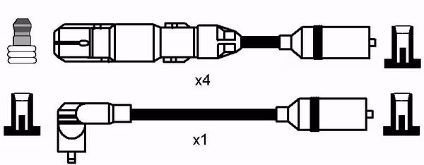 NGK Kit cavi accensione