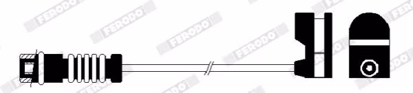 FERODO Contatto segnalazione, Usura past. freno/mat. d\'attrito