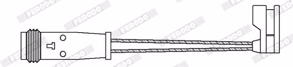 FERODO Contatto segnalazione, Usura past. freno/mat. d\'attrito