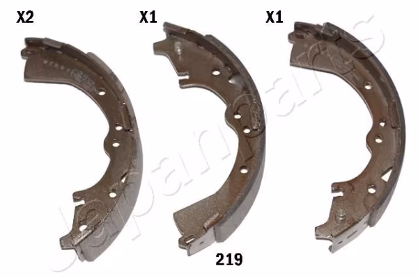 JAPANPARTS Kit ganasce freno