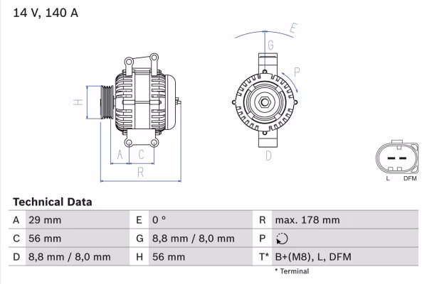 BOSCH Alternatore