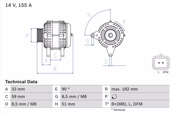 BOSCH Alternatore