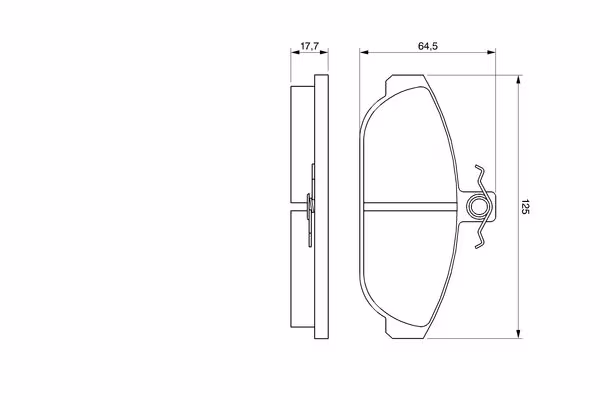 BOSCH Kit pastiglie freno, Freno a disco