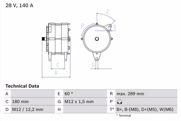 BOSCH Alternatore