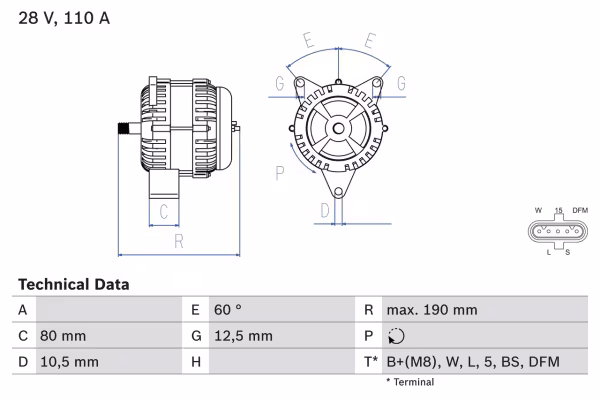BOSCH Alternatore