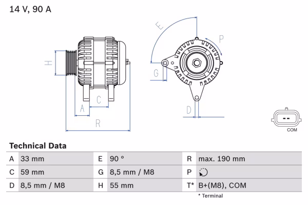 BOSCH Alternatore