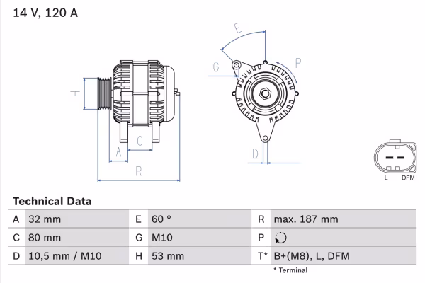BOSCH Alternatore