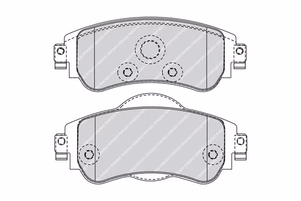FERODO Kit pastiglie freno, Freno a disco