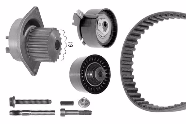BOSCH Pompa acqua + Kit cinghie dentate