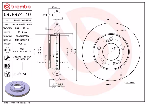 BREMBO Disco freno