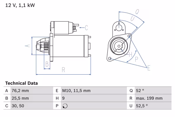BOSCH Motorino d\'avviamento