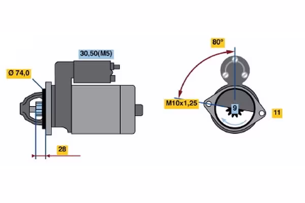 BOSCH Motorino d\'avviamento