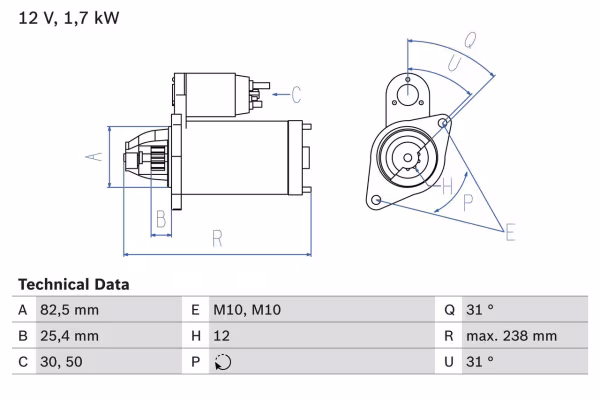 BOSCH Motorino d\'avviamento