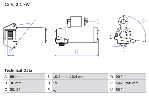 BOSCH Motorino d\'avviamento