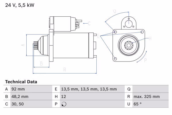 BOSCH Motorino d\'avviamento