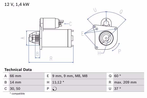 BOSCH Motorino d\'avviamento