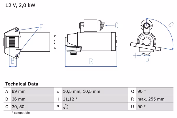 BOSCH Motorino d\'avviamento