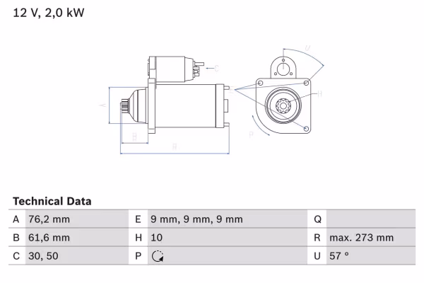 BOSCH Motorino d\'avviamento