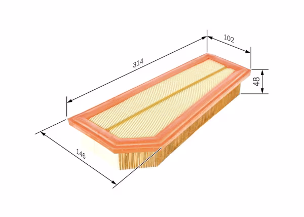BOSCH Filtro aria