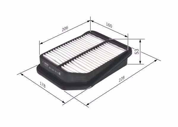BOSCH Filtro aria