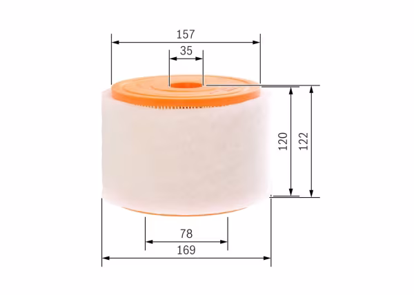 BOSCH Filtro aria