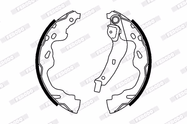 FERODO Kit ganasce freno
