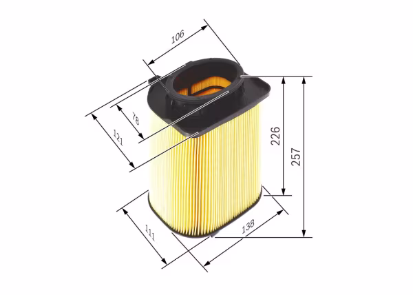 BOSCH Filtro aria