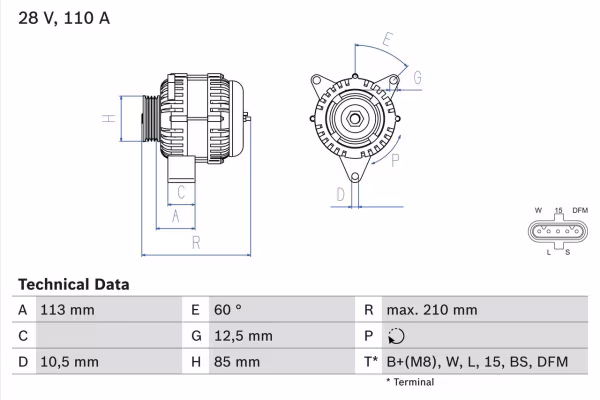 BOSCH Alternatore