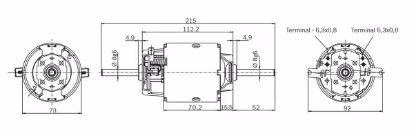 BOSCH Elettromotore, Ventilatore abitacolo