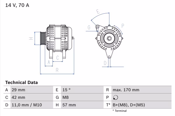 BOSCH Alternatore