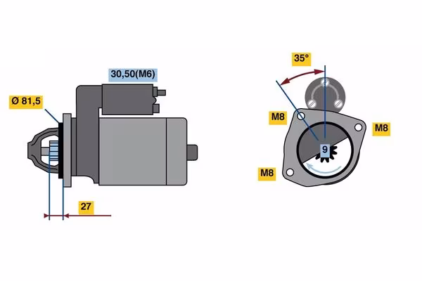 BOSCH Motorino d\'avviamento