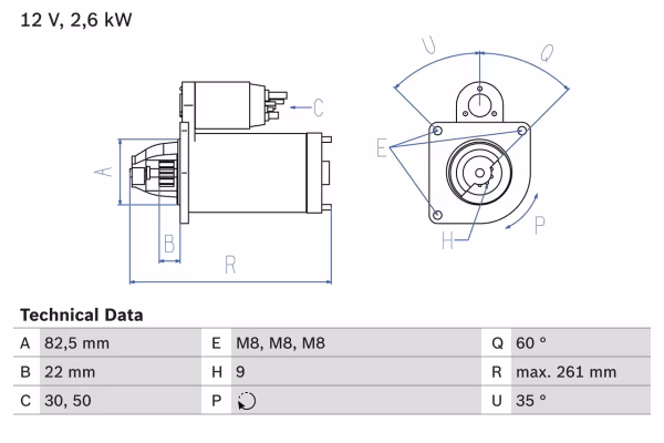 BOSCH Motorino d\'avviamento