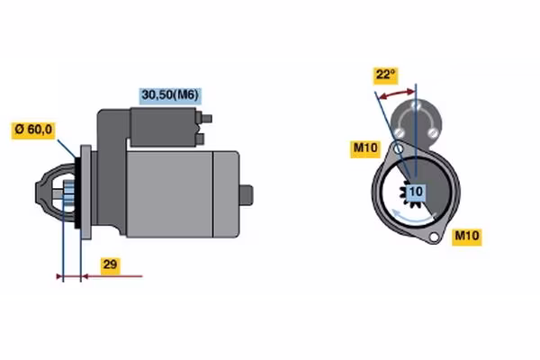 BOSCH Motorino d\'avviamento