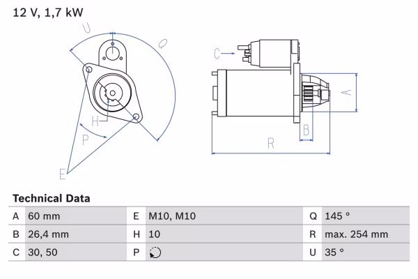 BOSCH Motorino d\'avviamento