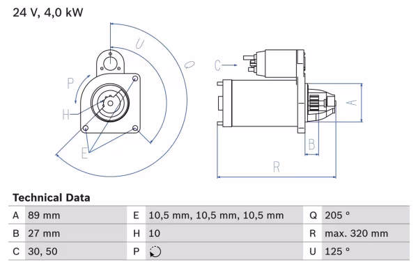 BOSCH Motorino d\'avviamento