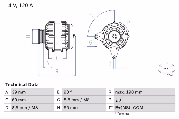 BOSCH Alternatore