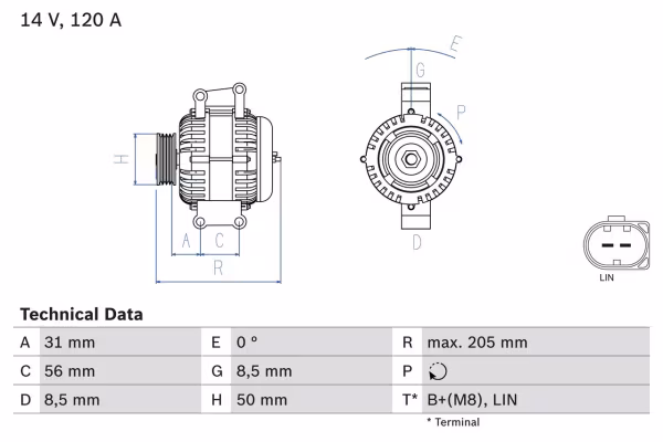BOSCH Alternatore