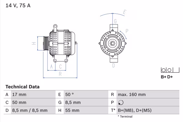 BOSCH Alternatore